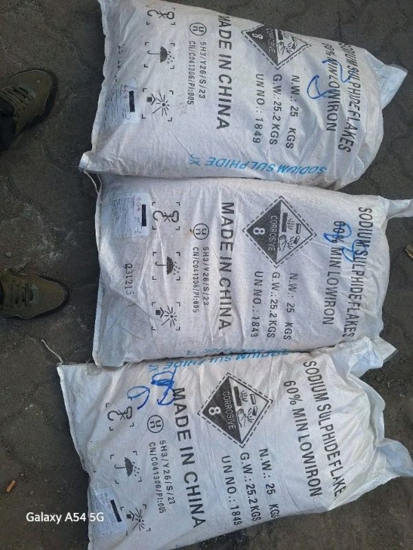 SODIUM SULFIDE FLAKES 60% (YELLOW) 25KG - Image 3